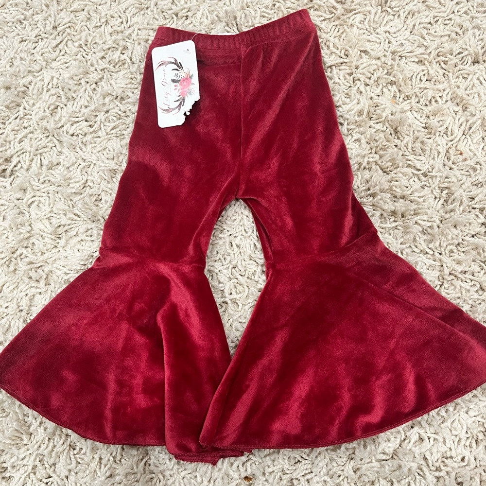 Brand New with Tags! Red Velvet Girls Bell Bottoms!